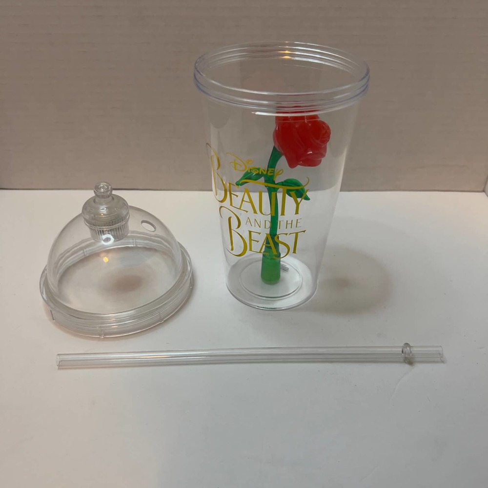 Disney Beauty and the Beast Light Up Rose Cup/Tumblr - Picture 4 of 6
